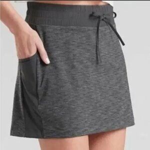 NWOT Athleta Active Space Dye Gray Skort Women S